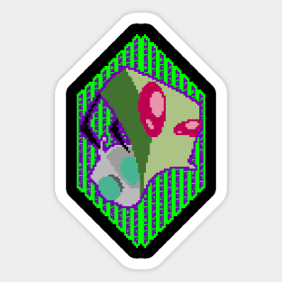 Invader Zim - Pixel Invader Sticker